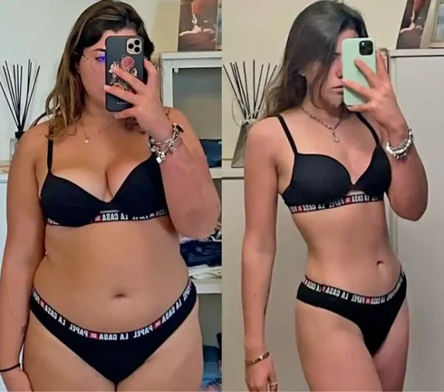 Giulia M. after losing 28 kg over 9 months