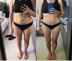 @veronica_maurano before and after with Traininpink