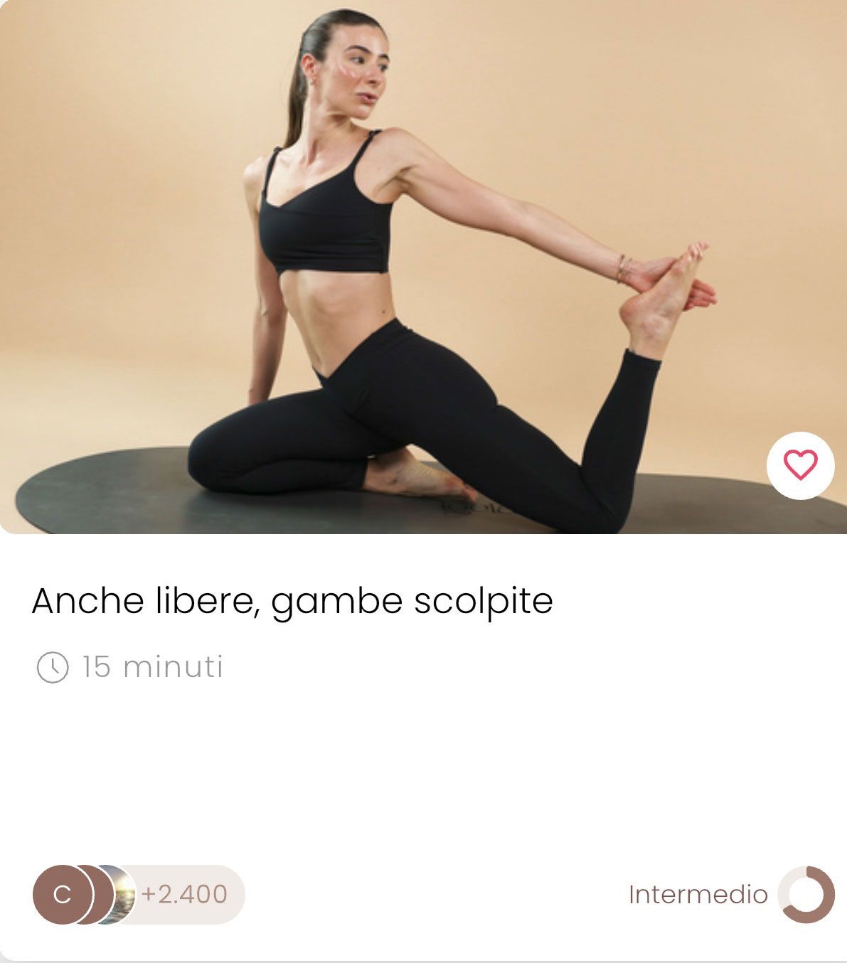 Classe "Anche libere, gambe scolpite"