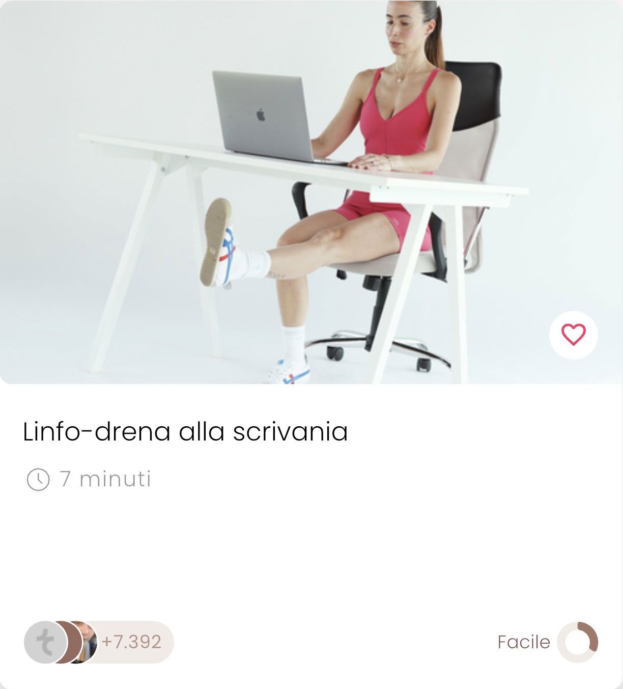 Classe "Linfo-drena alla scrivania"