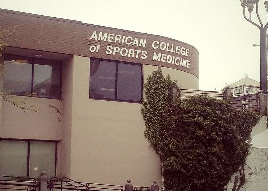 Facciata dell'edificio storico dell'American College of Sports Medicine