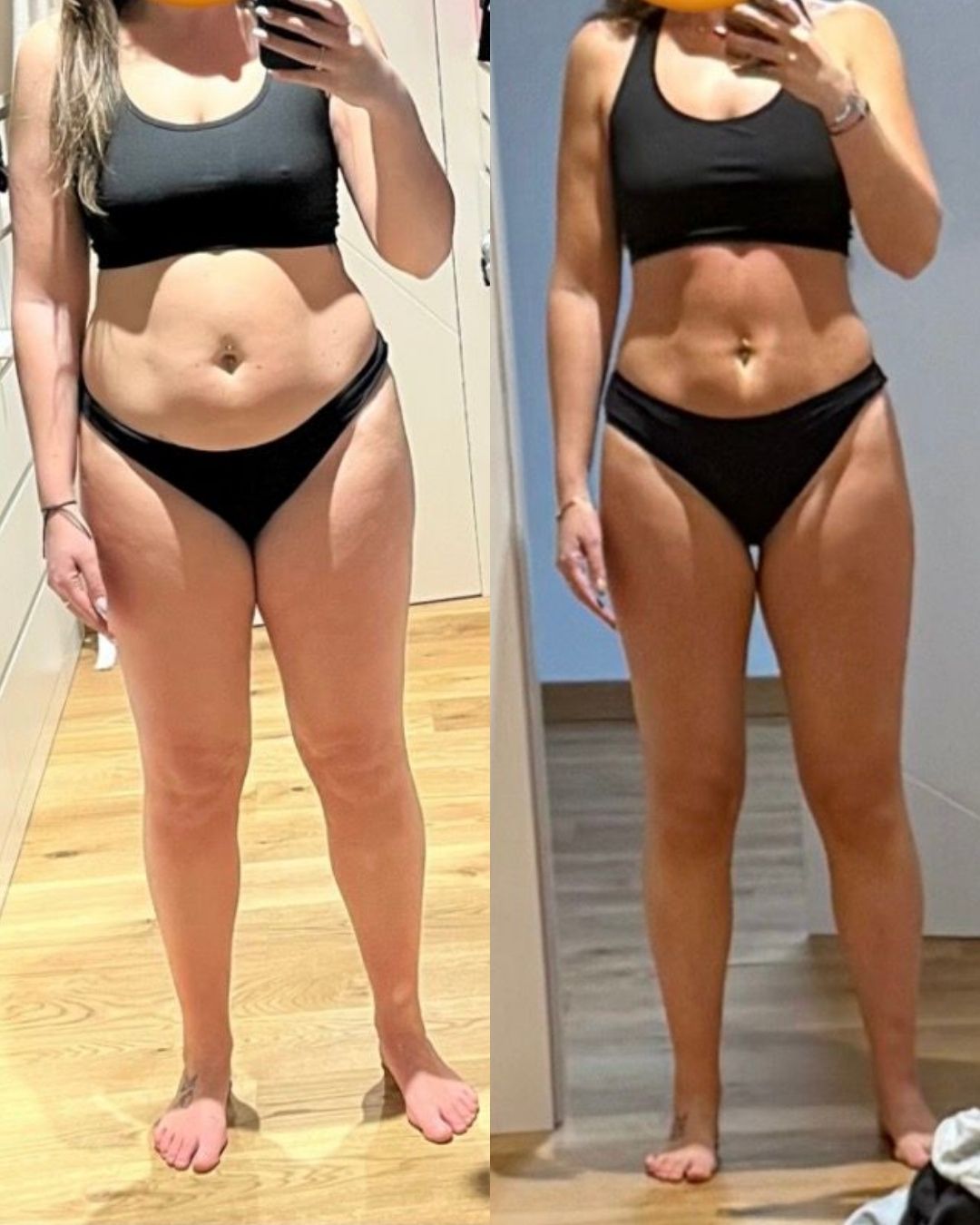 Trasformazione di Francesca con il Pilates Linfodrenante: miglioramento visibile di gonfiore e ritenzione idrica