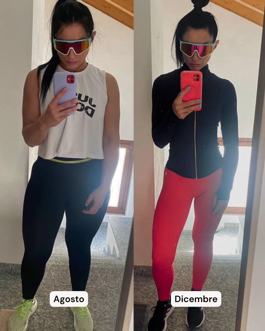 Trasformazione di Ilaria con il Pilates Linfodrenante: gambe snelle e toniche, corpo più asciutto e scolpito