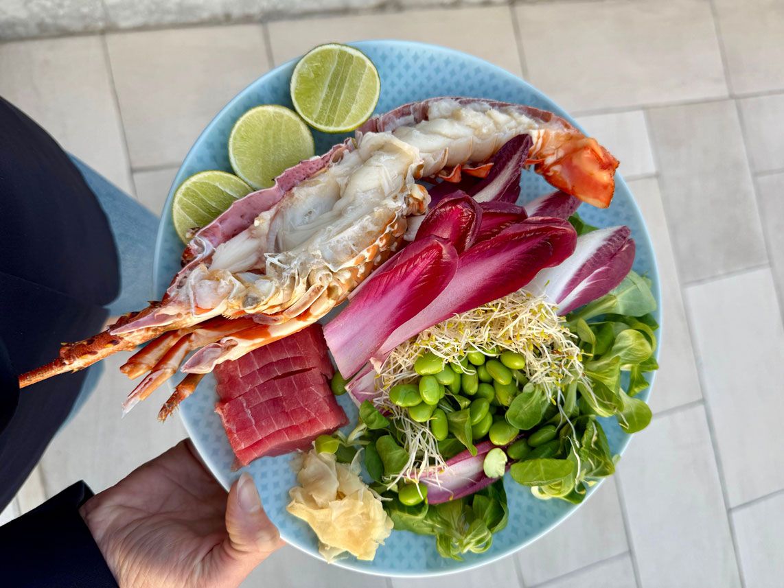 Esempio di alimentazione antinfiammatoria a base di pesce e verdure