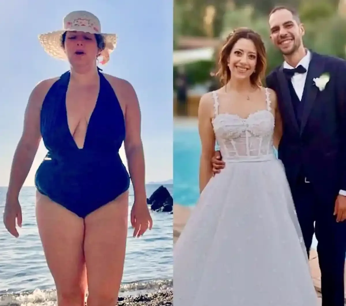 Before and after with Traininpink