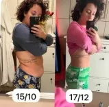 Before and after with Traininpink