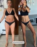 Trasformazione di Carlotta in 9 mesi, dopo due gravidanze, grazie al Pilates Linfodrenante