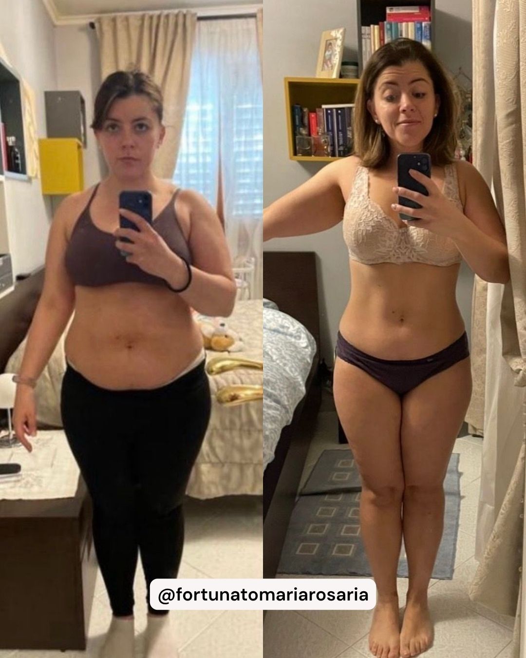 Trasformazione di Maria Rosaria: 12kg persi in 1 anno grazie al Pilates Linfodrenante